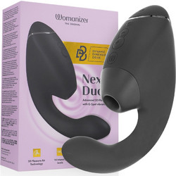 Womanizer Next Dual Clitoral & G-Spot Vibrator Κλειτοριδικός Δονητής Μαύρος