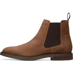 Clarks Jaxen Easy Ανδρικά Chelsea Μποτάκια Suede Ταμπά 26179436