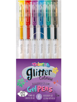 Colorino Σετ Στυλό Gel Πολύχρωμο με Glitter 10τμχ GLITTERGEL
