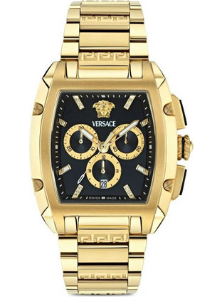 Versace Dominus Ανδρικό Ρολόι Χρονογράφος με Χρυσό Μεταλλικό Μπρασελέ VE6H00824