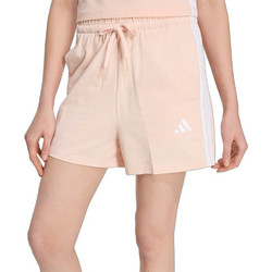 Adidas Sportswear Essentials 3-Stripes Αθλητικό Γυναικείο Σορτς Ψηλόμεσο Σομόν KD4777