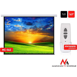 Maclean MC-562 Οθόνη Προβολής Projector Τοίχου / Οροφής 1:1 145x110cm / 71"