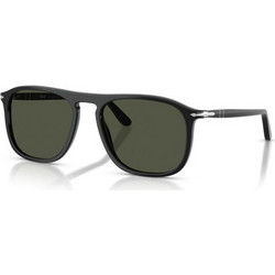 Persol PO3392S 95/31 Ανδρικά Γυαλιά Ηλίου Aviator Κοκάλινα Μαύρα με Πράσινο Φακό