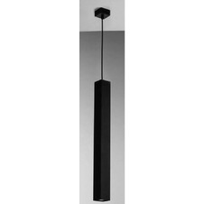LUCE Fluke I-FLUKE-S30Q Black Κρεμαστό Φωτιστικό Οροφής Μονόφωτο GU10 Μαύρο Φ5.5x200cm