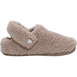 Crocs Ανατομικές Χειμερινές Παιδικές Παντόφλες με Γούνα Μπεζ 210856-195