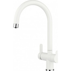 Blanco Trima 526218 Μπαταρία Κουζίνας Πάγκου Τριπλής Παροχής Ανάμεικτη Λευκή