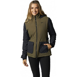 Fox Racing Γυναικείο Μπουφάν Χειμωνιάτικο Puffer Μακρύ Χακί 25675-099