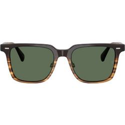 Oliver OV5592S 13929A Ανδρικά Γυαλιά Ηλίου Τετράγωνα Κοκάλινα Μαύρα με Πράσινο Φακό