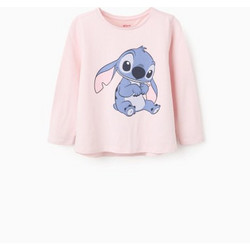 Zippy Lilo & Stitch Παιδικό T-Shirt Μακρυμάνικο Ροζ 31075031030
