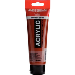 Royal Talens Amsterdam 411 Burnt Sienna Ακρυλικό Χρώμα Ζωγραφικής 120ml