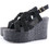Love4shoes Καλοκαιρινές Γυναικείες Πλατφόρμες Ψηλές Μαύρες 220