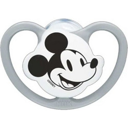 Nuk Perfect Match Air Disney Mickey Ορθοδοντική Πιπίλα Σιλικόνης 0-6m Γκρι