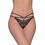 Milena By Paris Γυναικείο Sexy String με Δαντέλα Μαύρο 7691