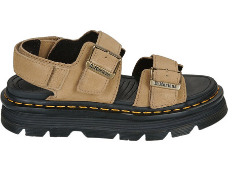 Dr. Martens ZebZag Γυναικεία Σανδάλια Suede Καφέ 42689200-00M3