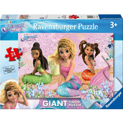 Παιδικό Puzzle Ravensburger Δαπέδου Mermaid Magic 24 Κομμάτια