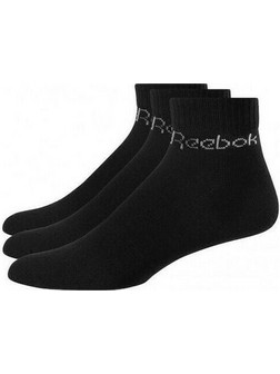 Reebok Active Core Ανδρικές Κάλτσες Κοντές με Σχέδια Μαύρες 3Pack FL5226