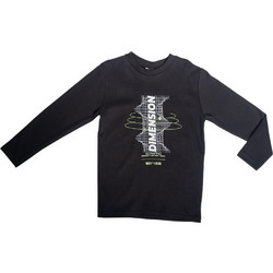 Serafino Παιδικό T-Shirt Μακρυμάνικο Μαύρο FW25-6294