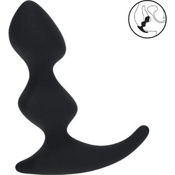 Shots Levelz Full Double Πρωκτικό Dildo για Μασάζ Προστάτη 8.7cm Μαύρο