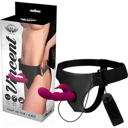 Harness Attraction Vincent Harness Strap On με Dildo 15cm & Δόνηση Flesh D-224118