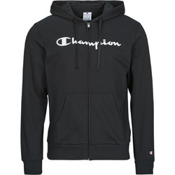Champion Ανδρική Ζακέτα Φούτερ με Κουκούλα και Φερμουάρ Μαύρη 221918-KK001