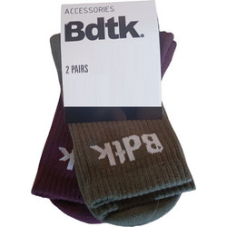 BodyTalk Ανδρικές Κάλτσες Ψηλές Μπορντό Χακί 2Pack 1252-978633-00309