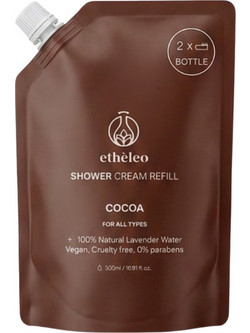 Etheleo Cocoa Κρεμώδες Αφρόλουτρο Refill 500ml