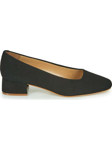 JB Martin Catel Γόβες Suede με Χοντρό Χαμηλό Τακούνι Μαύρες ADJ401-11