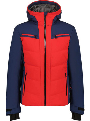 Icepeak Ανδρικό Μπουφάν Χειμωνιάτικο Puffer Μπλε Κόκκινο 8-56117-839-393