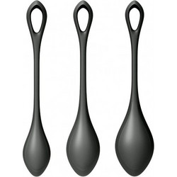 Satisfyer Yoni Power 2 Σετ Κολπικές Μπάλες Μαύρες 3τμχ