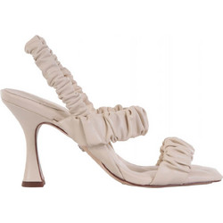 Sam Edelman Γυναικεία Πέδιλα Δερμάτινα Nude με Λεπτό Ψηλό Τακούνι H5783L1100I