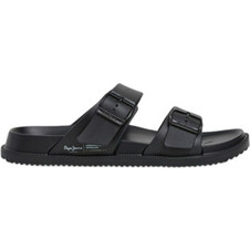 Pepe Jeans Ανδρικές Παντόφλες Καλοκαιρινές Μαύρες PMS700011-999