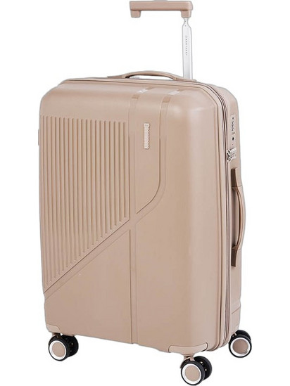 Bartuggi 724-106.60 Βαλίτσα Μεσαία 66x43.5x26cm με 4 Ρόδες Εκρού