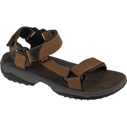 Teva Terra FI Lite Leather Δερμάτινα Ανδρικά Πέδιλα Καφέ 1012072-BRN