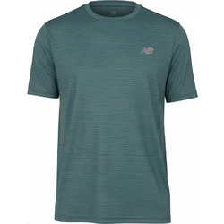 New Balance Ανδρικό Αθλητικό T-Shirt Πετρόλ MT41222-AAZ