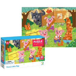 Παιδικό Puzzle Dodo Τα Τρία Γουρουνάκια 30 Κομμάτια