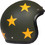 DMD Retro Stars Black Gold Κράνος Μηχανής Jet