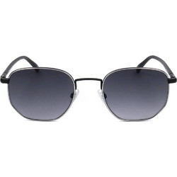 Safilo Bussola 10/S TI7 Ανδρικά Γυαλιά Ηλίου Τετράγωνα Μεταλλικά Μαύρα με Μαύρο Φακό