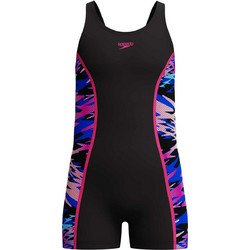 Speedo Αθλητικό Παιδικό Μαγιό Ολόσωμο για Κορίτσι Μαύρο Μωβ 8-A000261002