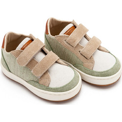 Babywalker Βαπτιστικά Sneakers για Αγόρι Δερμάτινα Ανατομικά Πράσινο Mint Εκρού EXC5297