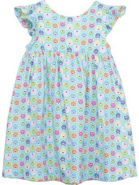Agatha Ruiz De La Prada Παιδικό Φόρεμα Floral Γαλάζιο PVVES-0149