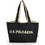 U.S. Polo Assn. Somerset Ψάθινη Τσάντα Θαλάσσης Ώμου Μαύρη 30x36cm BEUO19028WL2042