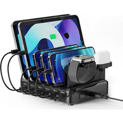 Ewent EW1335 Βάση Φόρτισης με 2 Θύρες USB-A & 4 Θύρες USB-C 130W Quick Charge 3.0 & Power Delivery