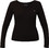 Tommy Hilfiger Γυναικείο Χειμερινό Top Ριπ Μαύρο DW0DW17990-BDS