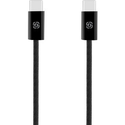 Obal:Me OM100CC2BB Braided USB-C to USB-C 100W 2m Black