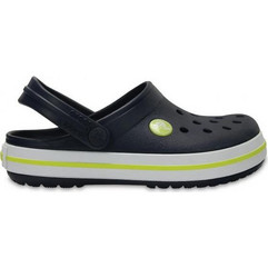 Crocs crocband Παιδικά Παπούτσια Θαλάσσης για Αγόρι Ανατομικά Μαύρα Lime 12836-485