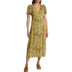 Billabong Jet Set Midi Καλοκαιρινό Καθημερινό Φόρεμα Μεταξωτό Χακί EBJWD00134-TLW0