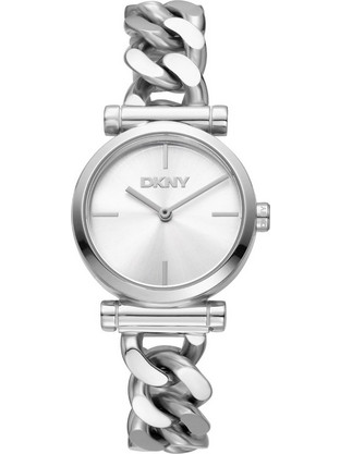 DKNY Kariana Waves Γυναικείο Ρολόι με Ασημί Μεταλλικό Μπρασελέ DK1L159M0045