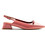 Gioseppo Γόβες Slingback Λουστρίνι με Χοντρό Χαμηλό Τακούνι Κοραλί 79008