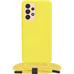 Techsuit Crossbody Lanyard Back Cover Yellow (Samsung Galaxy A33)