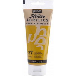 Pebeo Studio Acrylics 27 Yellow Ochre Ακρυλικό Χρώμα Ζωγραφικής 100ml